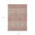 8' X 10' Blush Gold And Ivory Tribal Washable Indoor Outdoor Area Rug