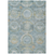 8' X 10' Blue And Gold Medallion Washable Indoor Outdoor Area Rug