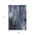 9' X 12' Blue And Ivory Abstract Washable Indoor Outdoor Area Rug