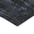 9' X 12' Blue And Ivory Abstract Washable Indoor Outdoor Area Rug