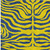 8' X 10' Yellow And Blue Animal Print Washable Indoor Outdoor Area Rug