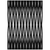 9' X 12' Black Ivory And Gray Geometric Washable Indoor Outdoor Area Rug