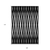 9' X 12' Black Ivory And Gray Geometric Washable Indoor Outdoor Area Rug