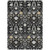 8' X 10' Black Ivory And Gray Oriental Washable Indoor Outdoor Area Rug