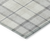 8' Silver And Gray Round Plaid Washable Indoor Outdoor Area Rug