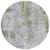 8' Olive Green And Gray Round Abstract Washable Indoor Outdoor Area Rug - 606114940623