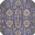 8' Purple Beige And Taupe Round Oriental Washable Indoor Outdoor Area Rug