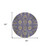 8' Purple Beige And Taupe Round Oriental Washable Indoor Outdoor Area Rug