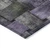 10' X 14' Sage And Purple Striped Washable Indoor Outdoor Area Rug