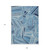 9' X 12' Blue And Teal Blue Geometric Washable Indoor Outdoor Area Rug