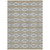 8' X 10' Gray Ivory And Brown Geometric Washable Indoor Outdoor Area Rug