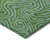10' X 14' Green And Blue Abstract Washable Indoor Outdoor Area Rug