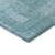 9' X 12' Aqua Teal Blue And Gray Abstract Washable Indoor Outdoor Area Rug