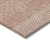 10' X 14' Salmon And Ivory Chevron Washable Indoor Outdoor Area Rug