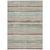8' X 10' Beige Brown And Gray Striped Washable Indoor Outdoor Area Rug