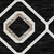 8' X 10' Black Ivory And Blue Geometric Washable Indoor Outdoor Area Rug