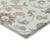 9' X 12' Ivory Brown And Green Floral Washable Indoor Outdoor Area Rug