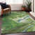 9' X 12' Green Blue And Ivory Abstract Washable Indoor Outdoor Area Rug - 608219135270
