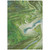 9' X 12' Green Blue And Ivory Abstract Washable Indoor Outdoor Area Rug - 608219135270