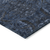 8' X 10' Navy Blue And Charcoal Damask Washable Indoor Outdoor Area Rug