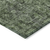 10' X 14' Artichoke Green And Black Damask Washable Indoor Outdoor Area Rug