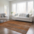 10' X 14' Orange Striped Washable Non Skid Indoor Outdoor Area Rug