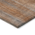 10' X 14' Orange Striped Washable Non Skid Indoor Outdoor Area Rug