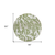 8' Green Gray And Ivory Round Animal Print Washable Indoor Outdoor Area Rug