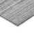 8' X 10' Gray Silver And Charcoal Striped Washable Indoor Outdoor Area Rug