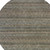 8' Chocolate And Gray Round Striped Washable Indoor Outdoor Area Rug - Chocolate, Gray
