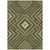 9' X 12' Olive Green Gray And Ivory Tribal Washable Indoor Outdoor Area Rug