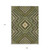 9' X 12' Olive Green Gray And Ivory Tribal Washable Indoor Outdoor Area Rug