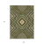 9' X 12' Olive Green Gray And Ivory Tribal Washable Indoor Outdoor Area Rug