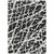 9' X 12' Black and White Abstract Washable Non Skid Indoor Outdoor Area Rug