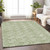 8' X 10' Green And Ivory Geometric Washable Indoor Outdoor Area Rug - 608219120160