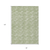 8' X 10' Green And Ivory Geometric Washable Indoor Outdoor Area Rug
