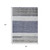 8' X 10' Denim Blue Ivory And Gray Abstract Washable Indoor Outdoor Area Rug