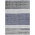 8' X 10' Denim Blue Ivory And Gray Abstract Washable Indoor Outdoor Area Rug