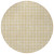 8' Gold And Ivory Round Geometric Washable Indoor Outdoor Area Rug - Gold, Ivory
