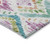 9' X 12' Teal Blue Green And Purple Geometric Washable Indoor Outdoor Area Rug