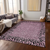 9' X 12' Pink Animal Print Washable Indoor Outdoor Area Rug