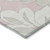 10' X 14' Pink Ivory And Beige Floral Washable Indoor Outdoor Area Rug