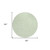 8' Mint Green And Ivory Round Geometric Washable Indoor Outdoor Area Rug Transitional Style - Mint Green, Ivory Color