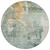 8' Blue Copper And Gray Round Abstract Washable Indoor Outdoor Area Rug