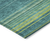 8' X 10' Teal Blue Lime Green And Turquoise Striped Washable Indoor Outdoor Area Rug
