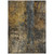 8' X 10' Gray Brown And Gold Abstract Washable Indoor Outdoor Area Rug