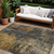 8' X 10' Gray Brown And Gold Abstract Washable Indoor Outdoor Area Rug