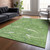 10' X 14' Green Blue And Ivory Abstract Washable Indoor Outdoor Area Rug