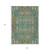 9' X 12' Teal Blue Taupe And Beige Moroccan Washable Indoor Outdoor Area Rug