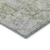 8' Olive Green Round Floral Medallion Washable Indoor Outdoor Area Rug